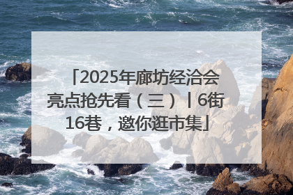 2025年廊坊经洽会亮点抢先看（三）丨6街16巷，邀你逛市集